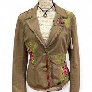 3J Workshop Y2K Paisley Rose Blazer